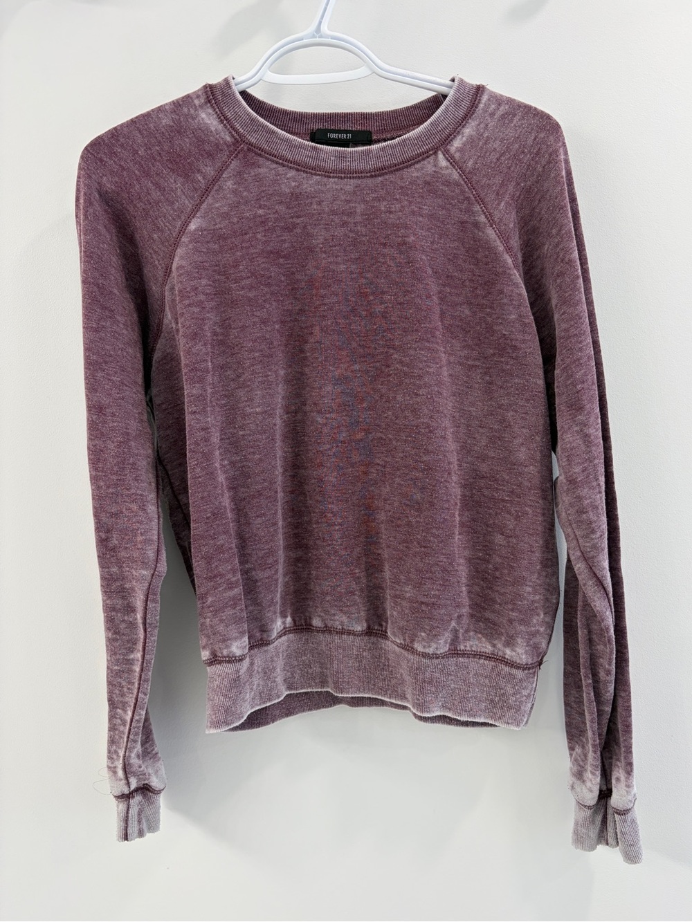 Washed Mauve Crewneck Sweatshirt - Forever 21 - Medium